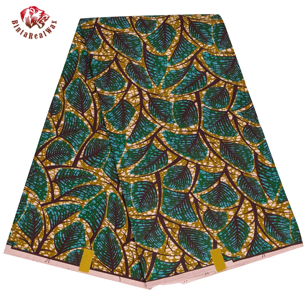 Sewing Batik Fabric - 앙카라 아프리카 프린트 잎 패턴 원단