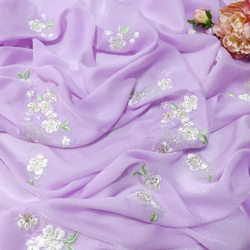 1m 꽃 배꽃 천 자수 쉬폰 원단 DIY 중국어 Han - Sewing Batik Fabric 리뷰 및 가격