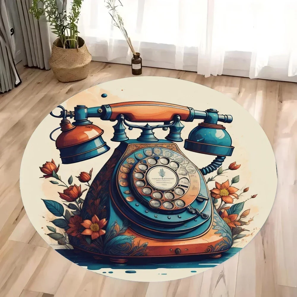 ~O~빈티지 재봉틀 원형 러그 – 침실, 식당 및 아늑 - Vintage Sewing Textile 리뷰 및 가격