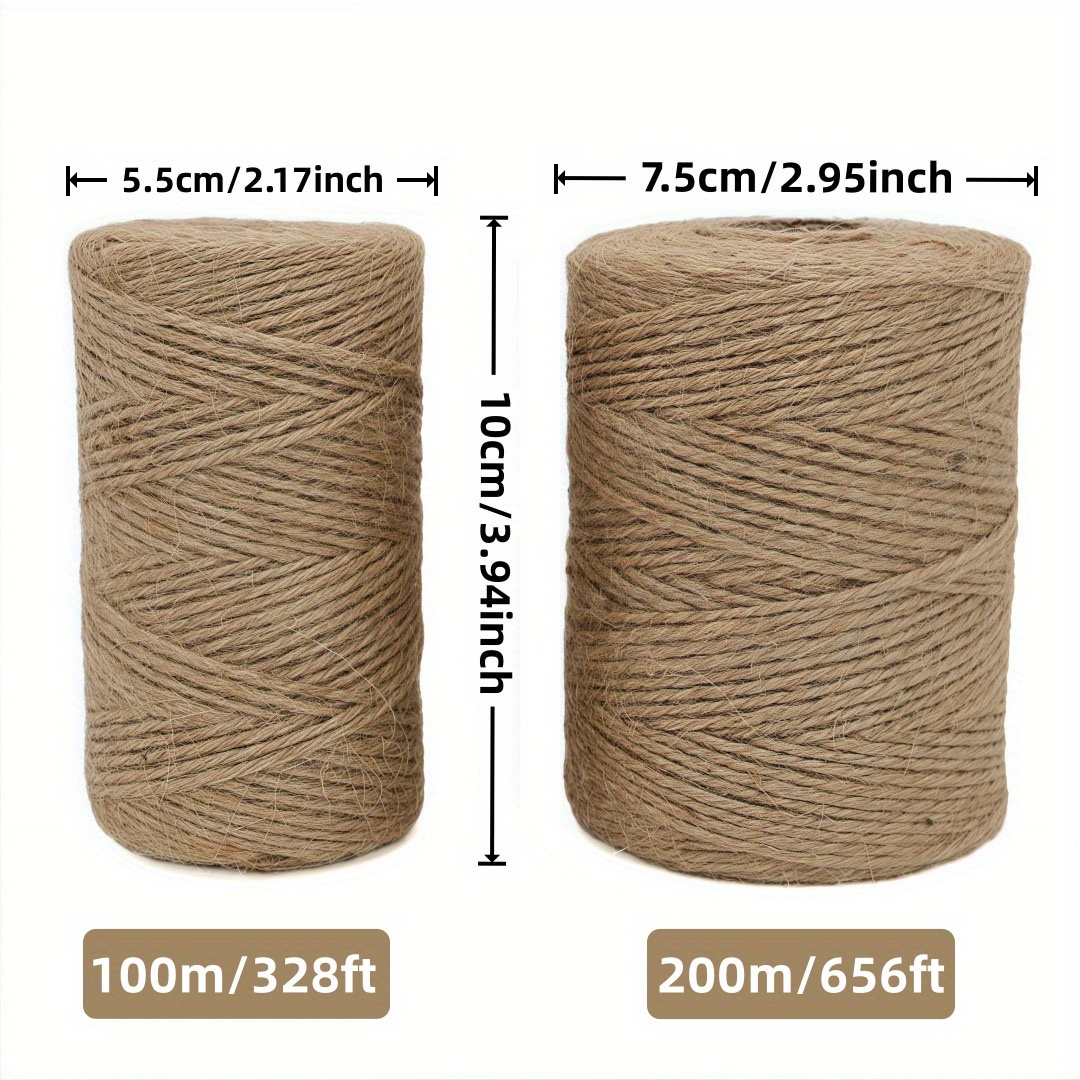 2/3/4mm 천연 황마 로프 스트링 리본 공예 DIY - Vintage Sewing Textile 리뷰 및 가격