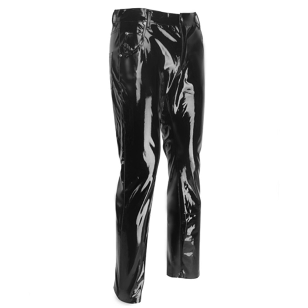 반짝 이는 PVC 라텍스 바지 남자 오토바이 블랙 망  - Sewing Latex 리뷰 및 가격