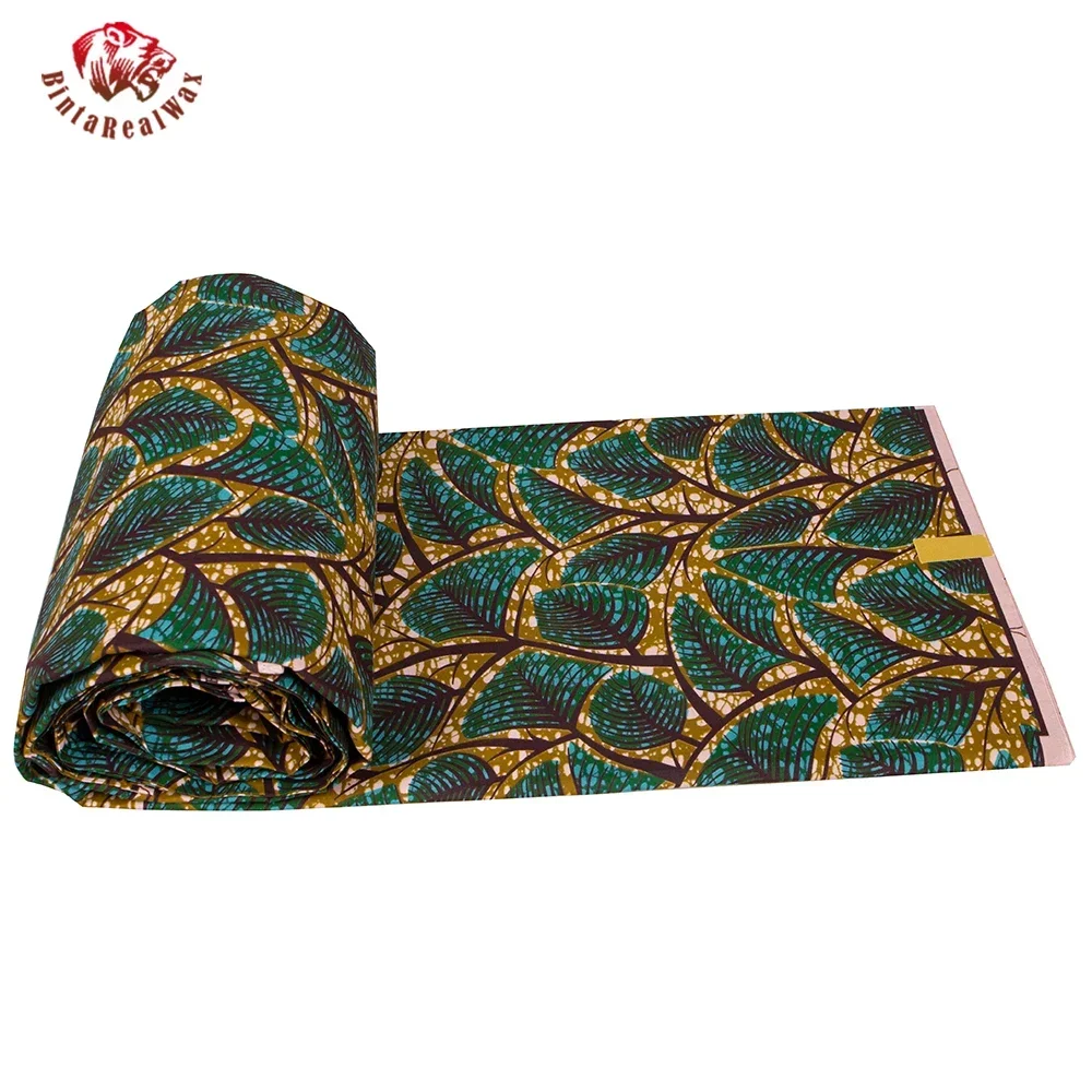 앙카라 아프리카 프린트 잎 패턴 원단 패치워크, 리얼  - Sewing Batik Fabric 리뷰 및 가격