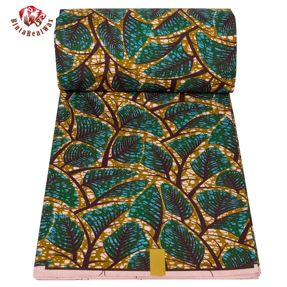 앙카라 아프리카 프린트 잎 패턴 원단 패치워크, 리얼  - Sewing Batik Fabric 리뷰 및 가격